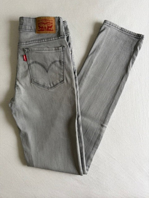 Levi 712 Slim - Size W25L32 Grey