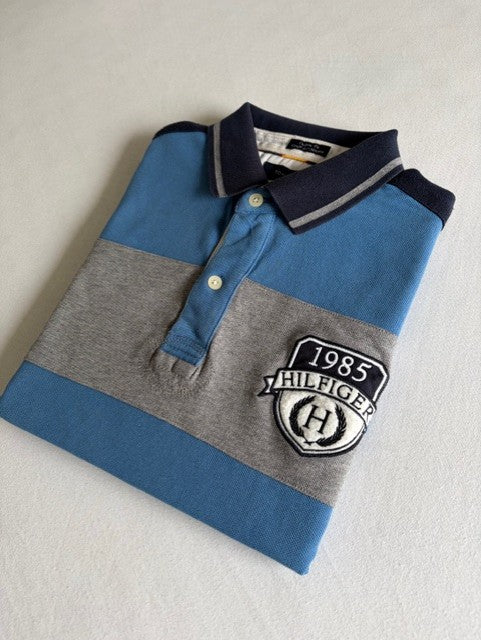 Tommy Hilfiger Polo - Size S Blue/Grey
