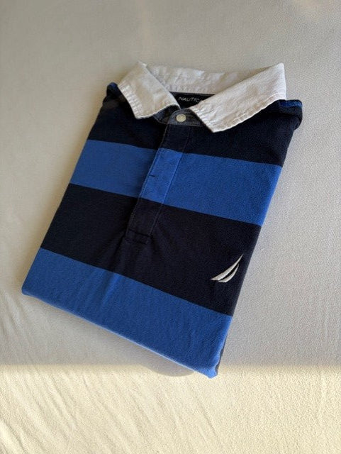 Nautica Polo - Size XL Black/Blue
