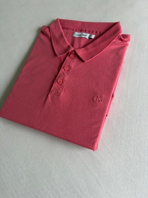 Calvin Klein Polo - Size L Pink