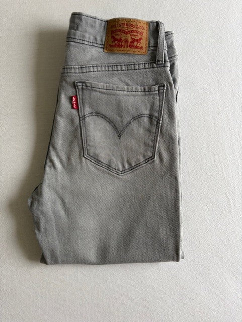 Levi 712 Slim - Size W25L32 Grey
