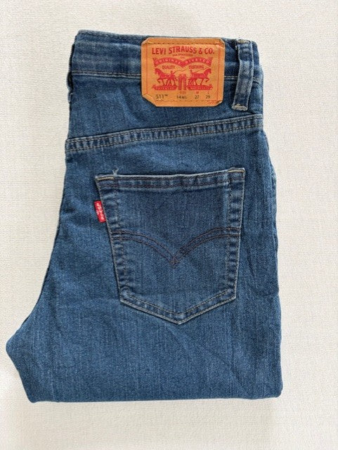 Levi 511 Slim Fit - Size W27L29 Blue