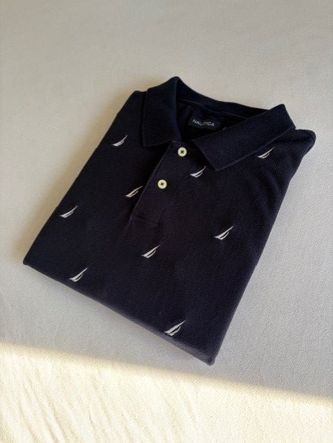Nautica Polo - Size L Dark Blue